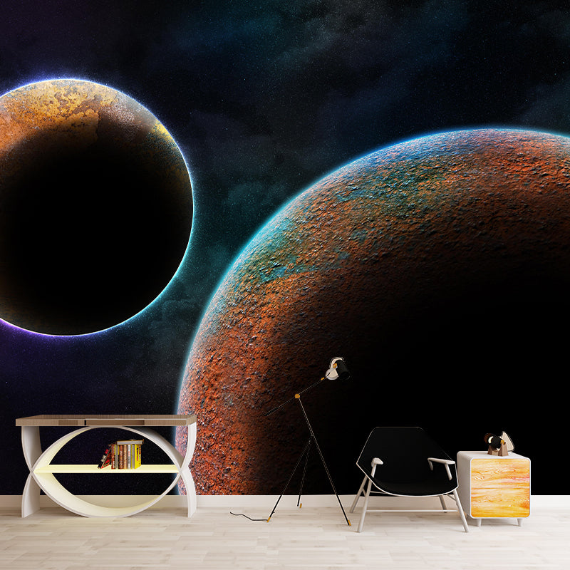 Universe Mural Wallpaper Novelty Style Mildew Resistant for Wall Decor