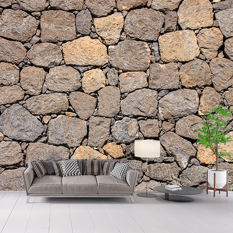 Photography Brick Wall Mural Eco-friendly Wallpaper for Living Room