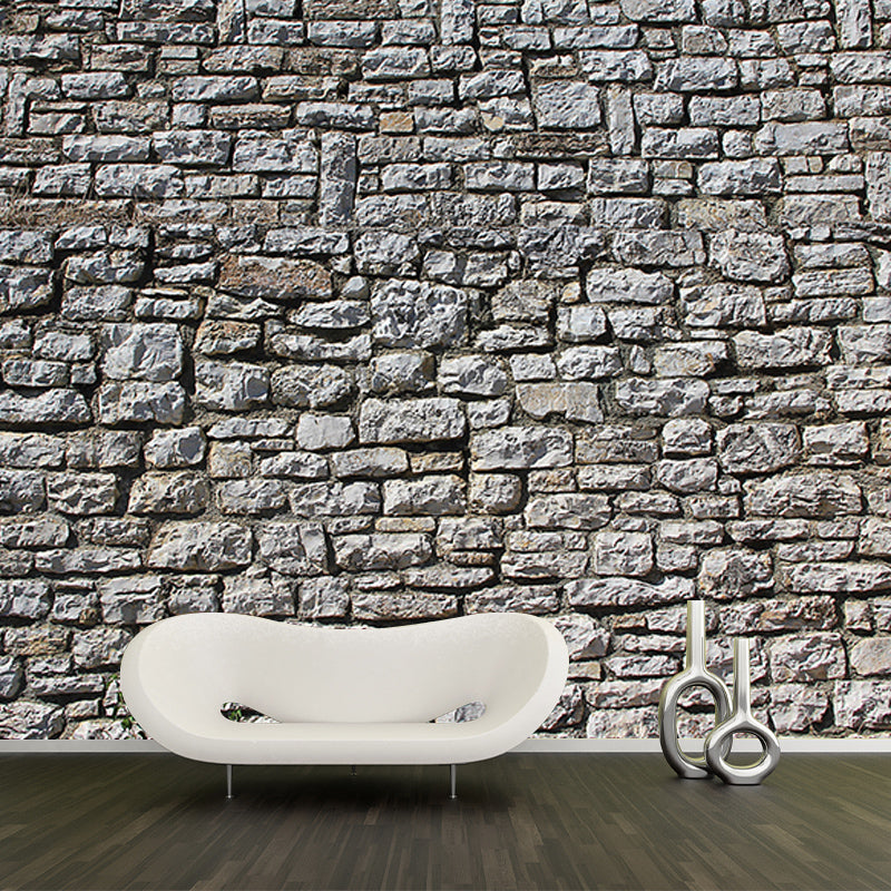 Photography Brick Wall Mural Eco-friendly Wallpaper for Living Room