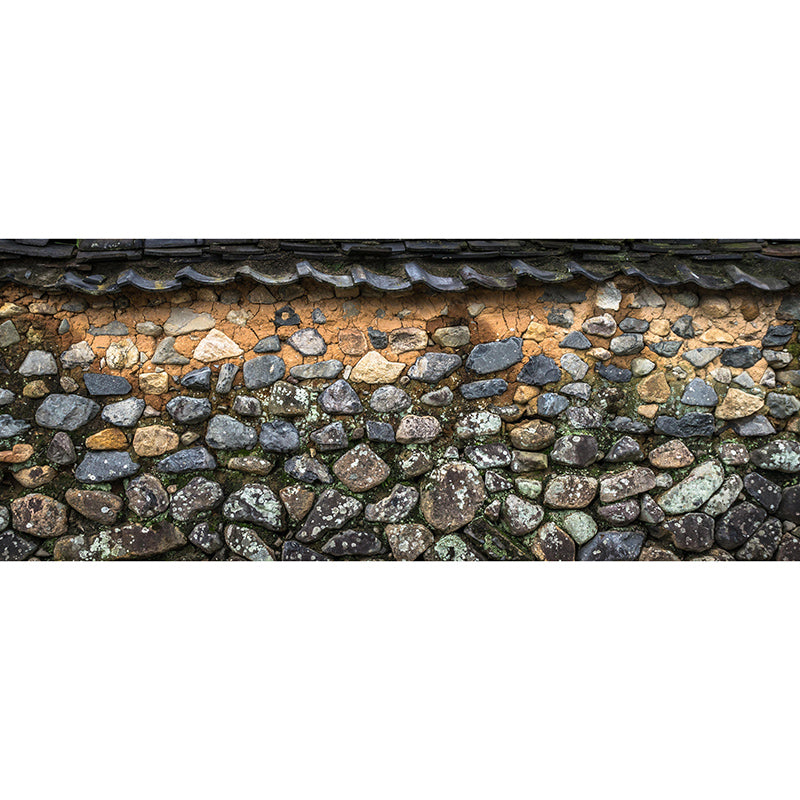 Horizontal Photography Brick Wall Mural Eco-friendly Wallpaper for Bedroom