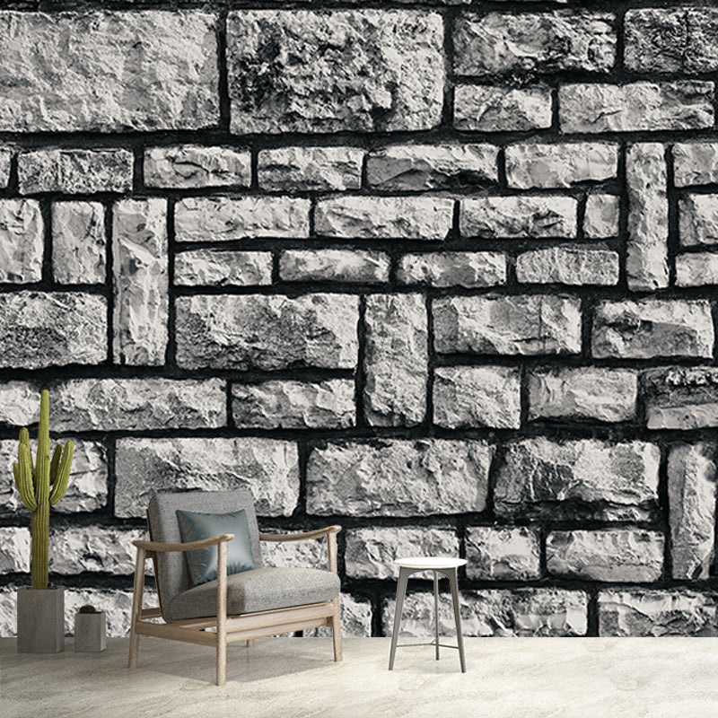 Customized Photography Brick Wall Mural Eco-friendly Wallpaper for Home Decor