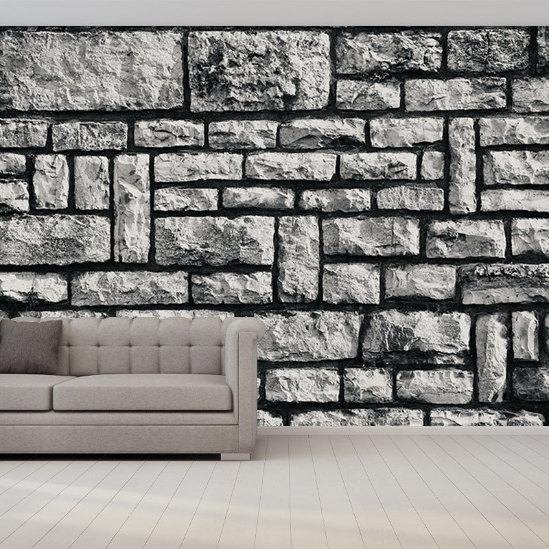 Customized Photography Brick Wall Mural Eco-friendly Wallpaper for Home Decor