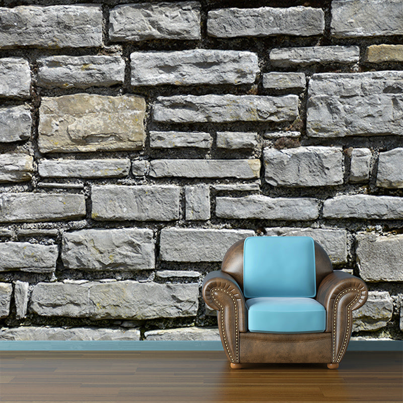 Horizontal Photography Brick Wall Mural Eco-friendly Wallpaper for Home Decor