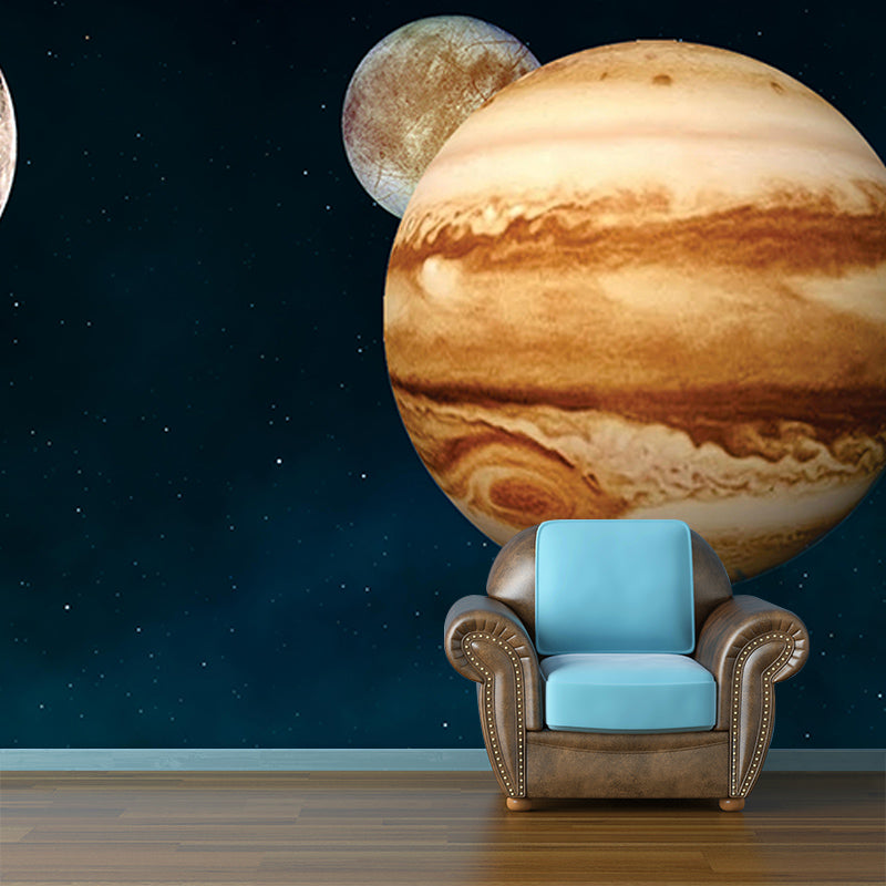 Customized Horizontal Illustration Universe Mural Eco-friendly Wallpaper for Home Decor