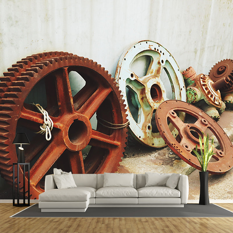 Customized Horizontal Photography Metal Mural Eco-friendly Wallpaper for Garage