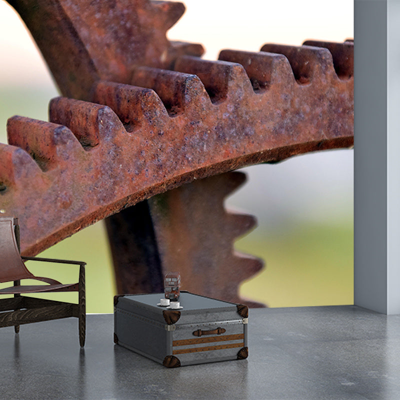 Customized Horizontal Photography Metal Mural Eco-friendly Wallpaper for Garage