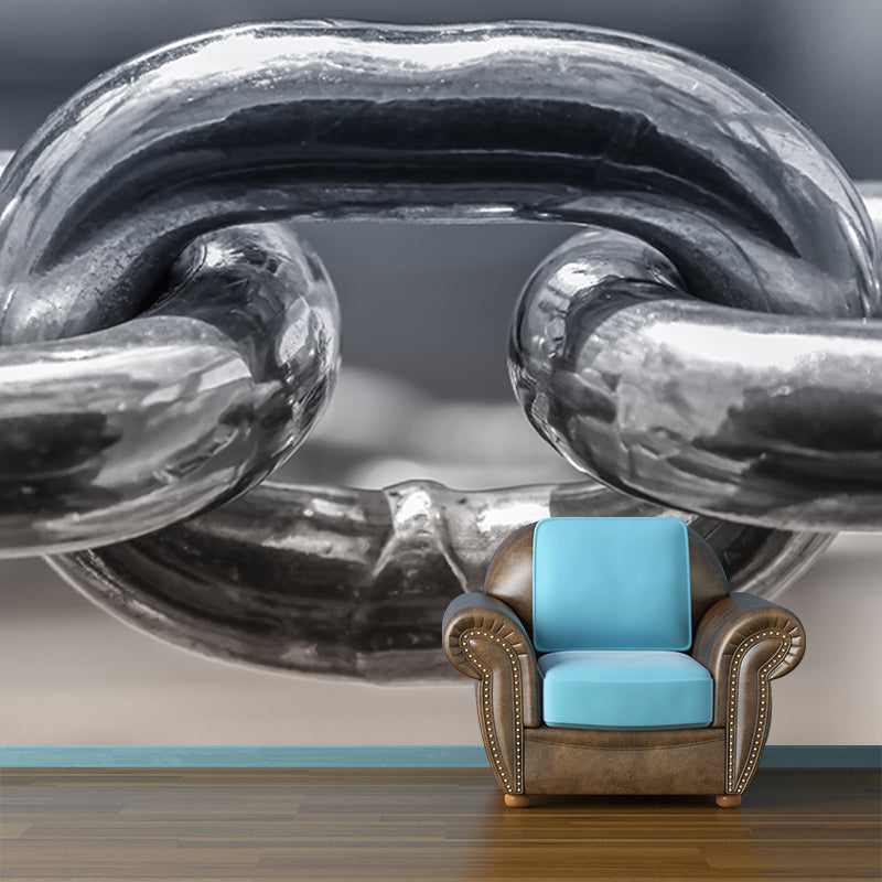 Customized Horizontal Photography Metal Mural Eco-friendly Wallpaper for Home Decor