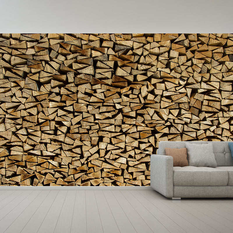 Horizontal Photography Wood Grain Mural Eco-friendly Wallpaper for Bedroom