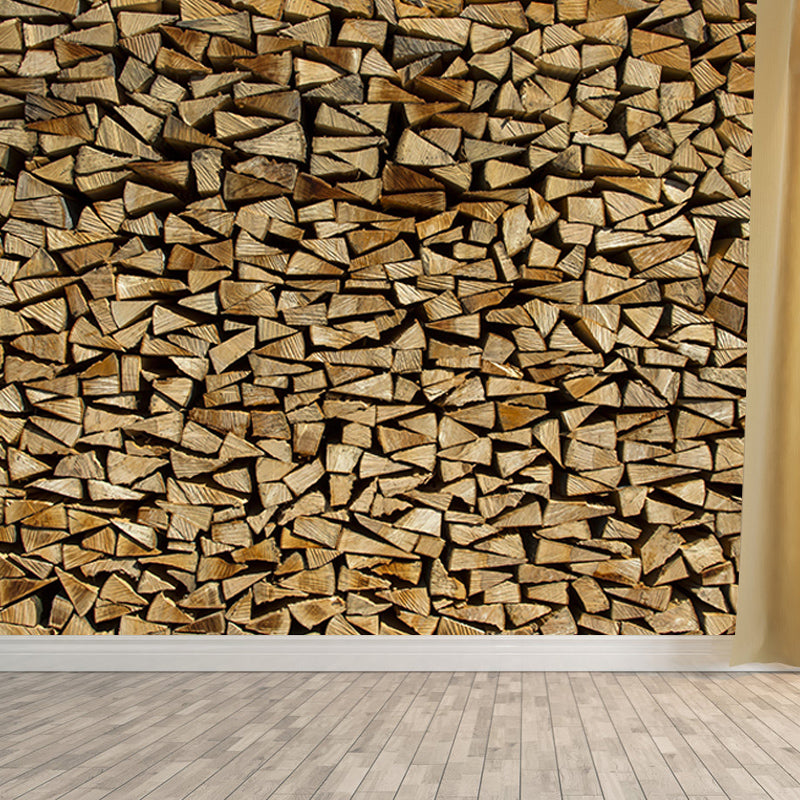 Horizontal Photography Wood Grain Mural Eco-friendly Wallpaper for Bedroom