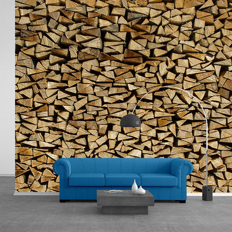 Horizontal Photography Wood Grain Mural Eco-friendly Wallpaper for Bedroom