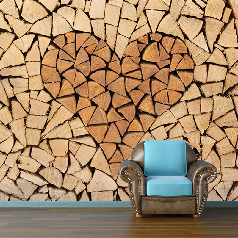 Customized Photography Wood Grain Mural Eco-friendly Wallpaper Wall Covering