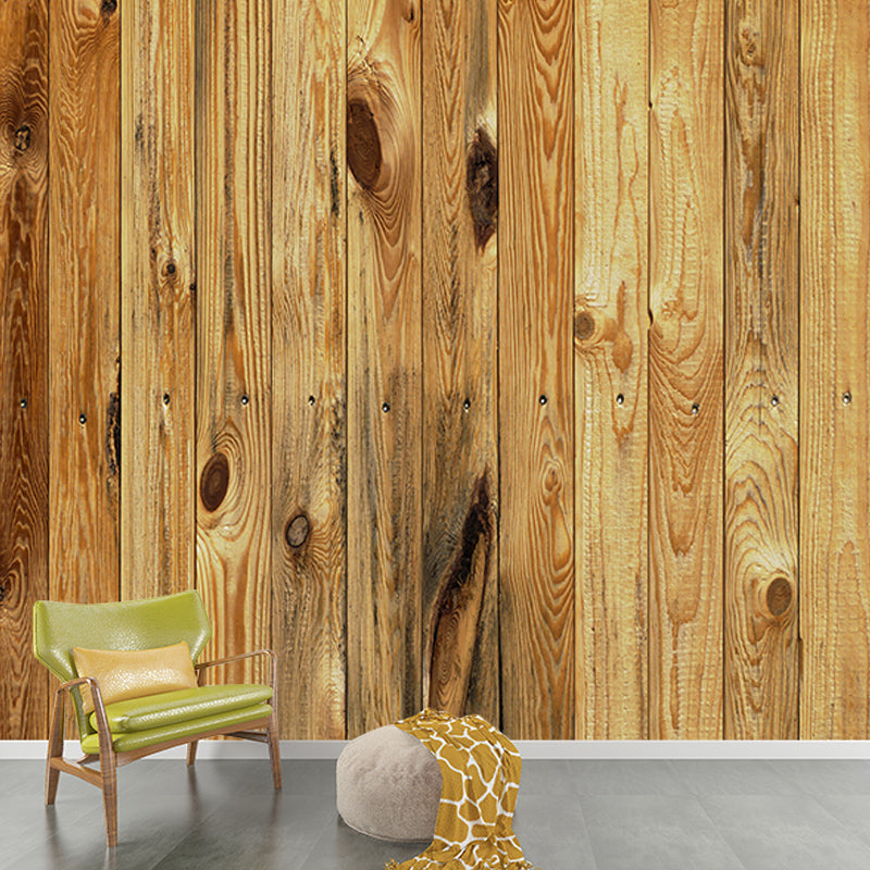 Mildew Resistant Wood Grain Mural Eco-friendly Wallpaper for Bedroom