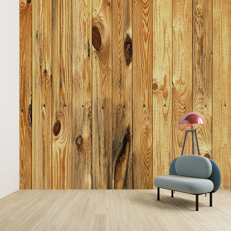 Mildew Resistant Wood Grain Mural Eco-friendly Wallpaper for Bedroom