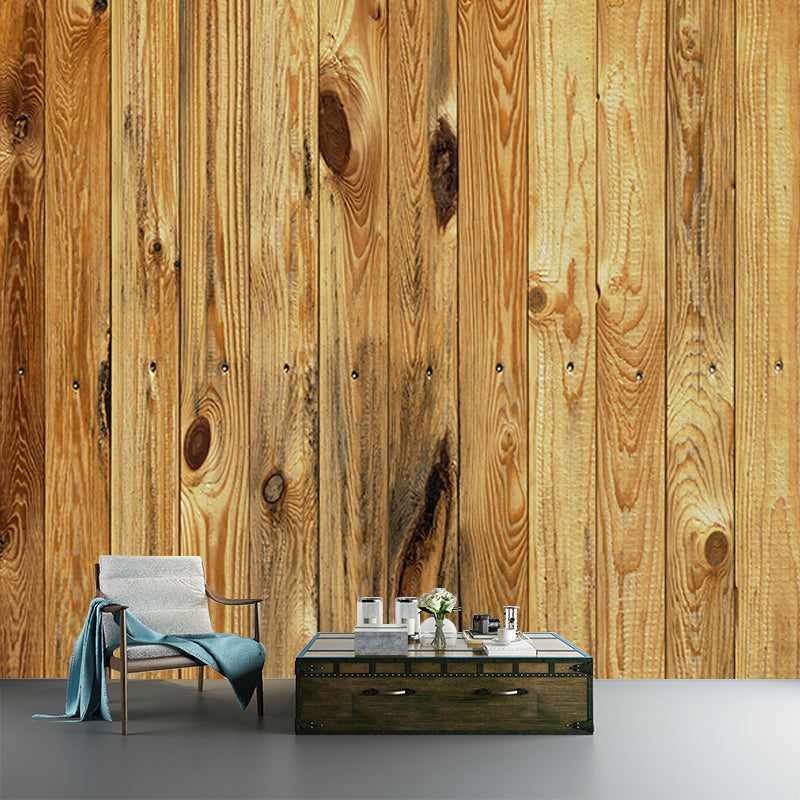 Mildew Resistant Wood Grain Mural Eco-friendly Wallpaper for Bedroom