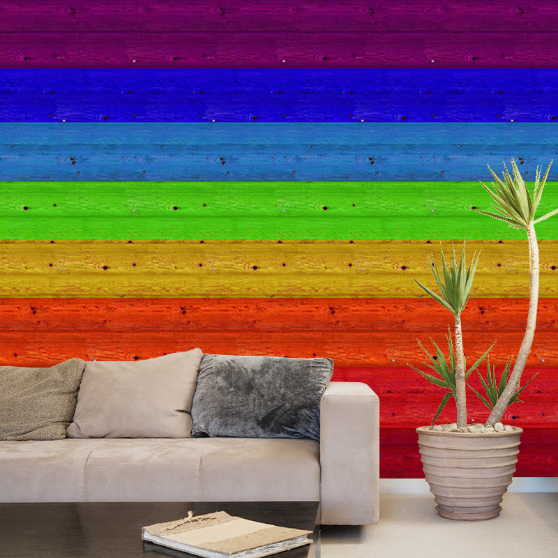 Horizontal Photography Wood Grain Mural Eco-friendly Wallpaper for Home Decor