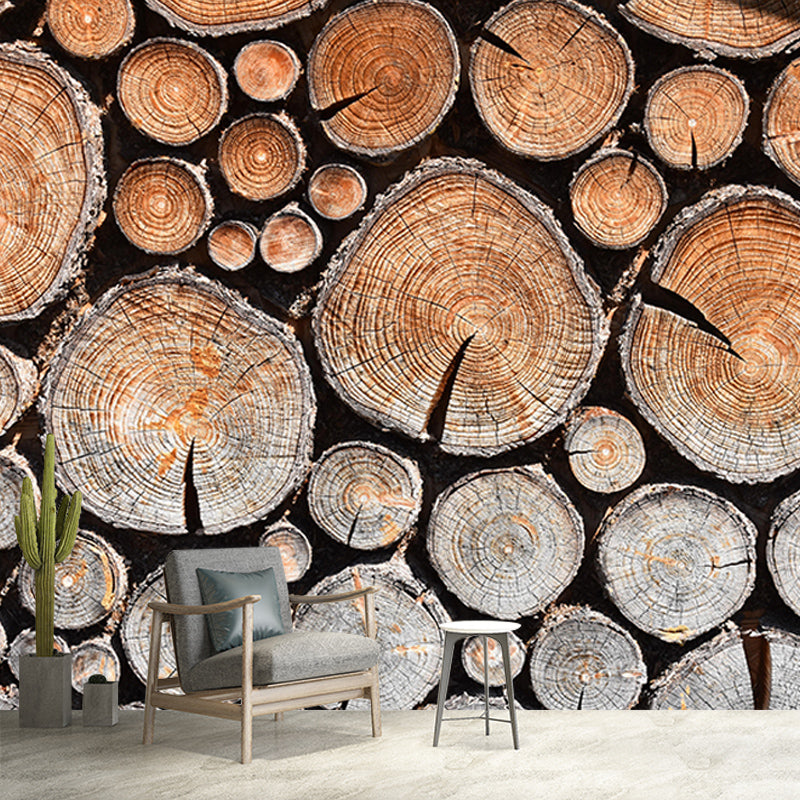 Horizontal Photography Wood Grain Mural Eco-friendly Wallpaper for Home Decor