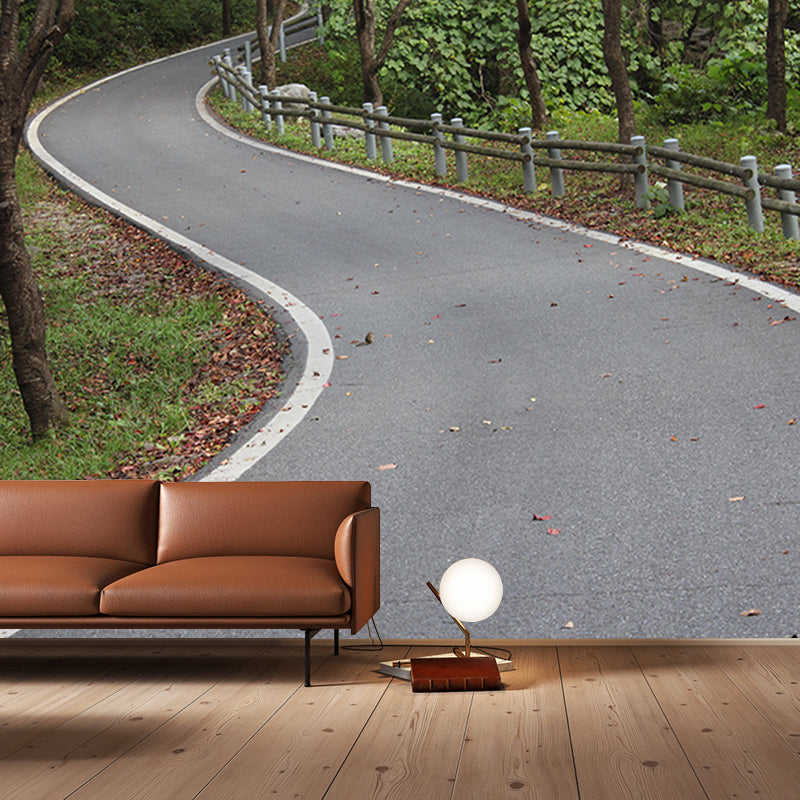 Horizontal Photography Space Extension Mural Eco-friendly Wallpaper for Room