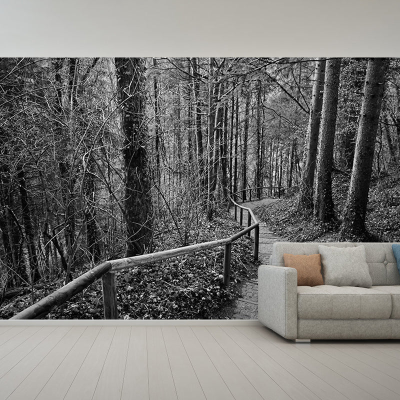 Horizontal Photography Space Extension Mural Eco-friendly Wallpaper for Room