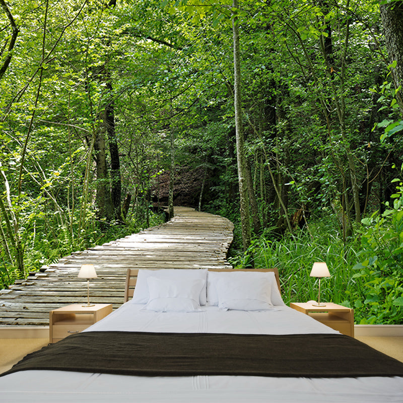 Horizontal Photography Space Extension Mural Eco-friendly Wallpaper for Home Decor