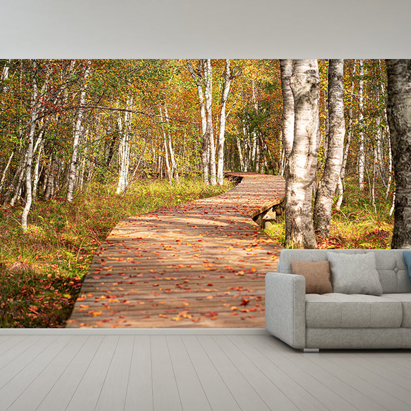 Horizontal Photography Space Extension Mural Eco-friendly Wallpaper for Home Decor