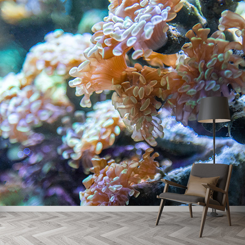Customized Horizontal Photography Seabed Mural Eco-friendly Wallpaper for Bathroom