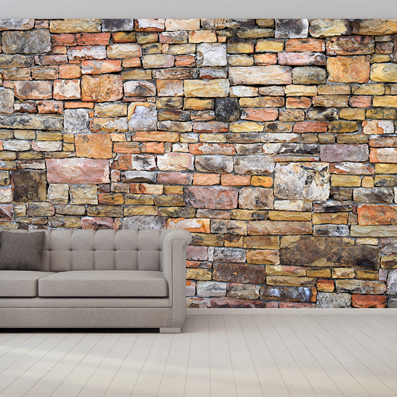 Customized Photography Brick Wall Mural Eco-friendly Wallpaper for Bedroom