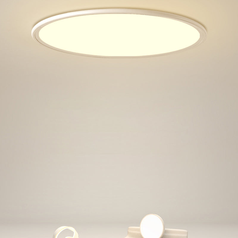 Round Metal LED Ceiling Light Modern Style Flush Mount Lamp for Dinning Room