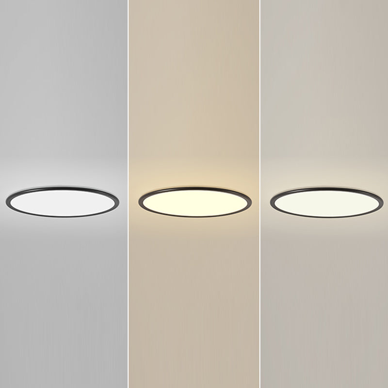Round Metal LED Ceiling Light Modern Style Flush Mount Lamp for Dinning Room
