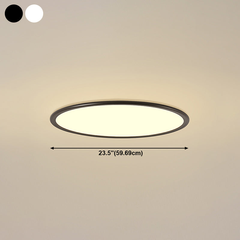 Round Metal LED Ceiling Light Modern Style Flush Mount Lamp for Dinning Room