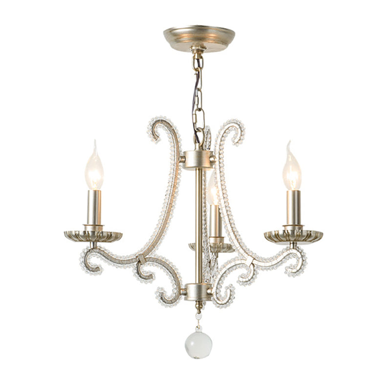 Lámparas de lámparas de lámpara de vela lámparas colgantes de suspensión múltiples de estilo americano para sala de estar