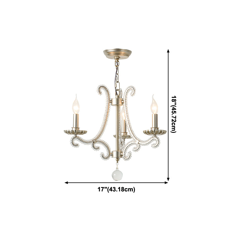 Lámparas de lámparas de lámpara de vela lámparas colgantes de suspensión múltiples de estilo americano para sala de estar
