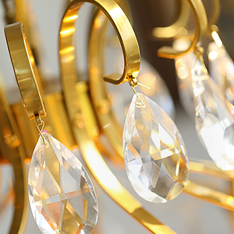 Lámparas colgantes de suspensión de múltiples lámparas de lámpara de lámpara de estilo americano para sala de estar para sala de estar