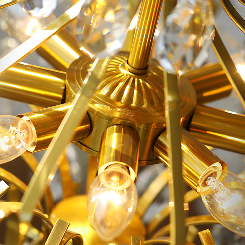 Lámparas colgantes de suspensión de múltiples lámparas de lámpara de lámpara de estilo americano para sala de estar para sala de estar