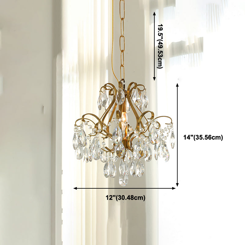 Lámparas colgantes de suspensión de múltiples lámparas de lámpara de lámpara de estilo americano para sala de estar para sala de estar