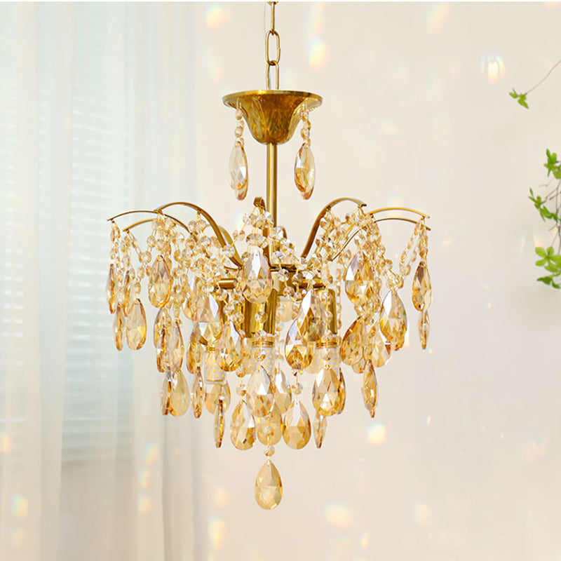 Traditional Chandelier Light Fixtures Multi-Head Suspension Pendant Lamps for Living Room