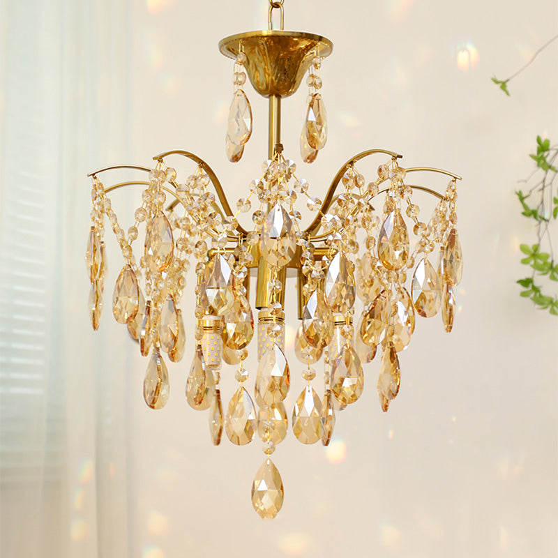 Traditional Chandelier Light Fixtures Multi-Head Suspension Pendant Lamps for Living Room
