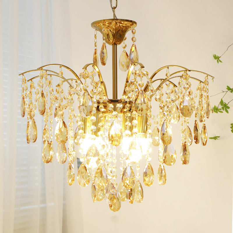 Traditional Chandelier Light Fixtures Multi-Head Suspension Pendant Lamps for Living Room