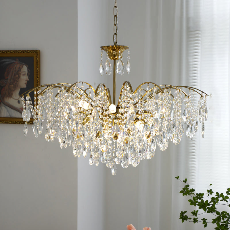 Traditional Chandelier Light Fixtures Multi-Head Suspension Pendant Lamps for Living Room