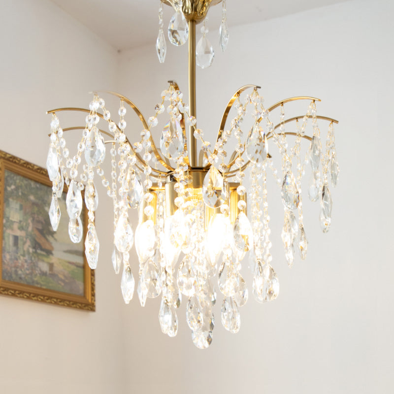 Traditional Chandelier Light Fixtures Multi-Head Suspension Pendant Lamps for Living Room