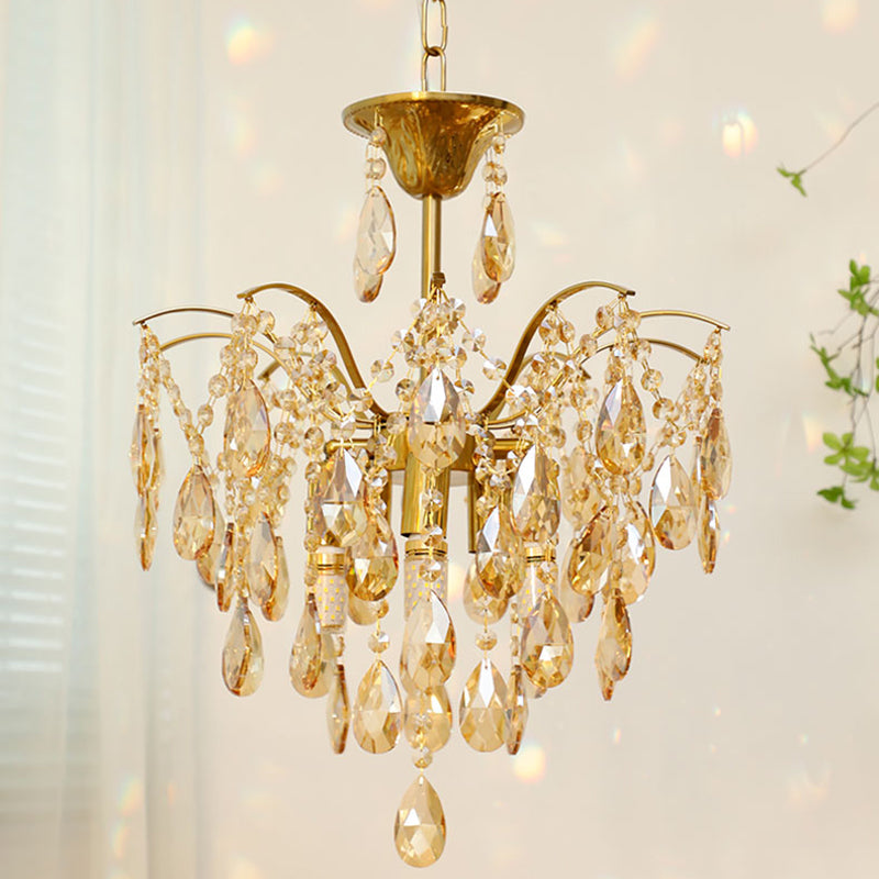 Traditional Chandelier Light Fixtures Multi-Head Suspension Pendant Lamps for Living Room