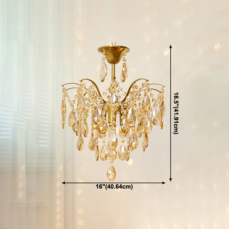 Traditional Chandelier Light Fixtures Multi-Head Suspension Pendant Lamps for Living Room