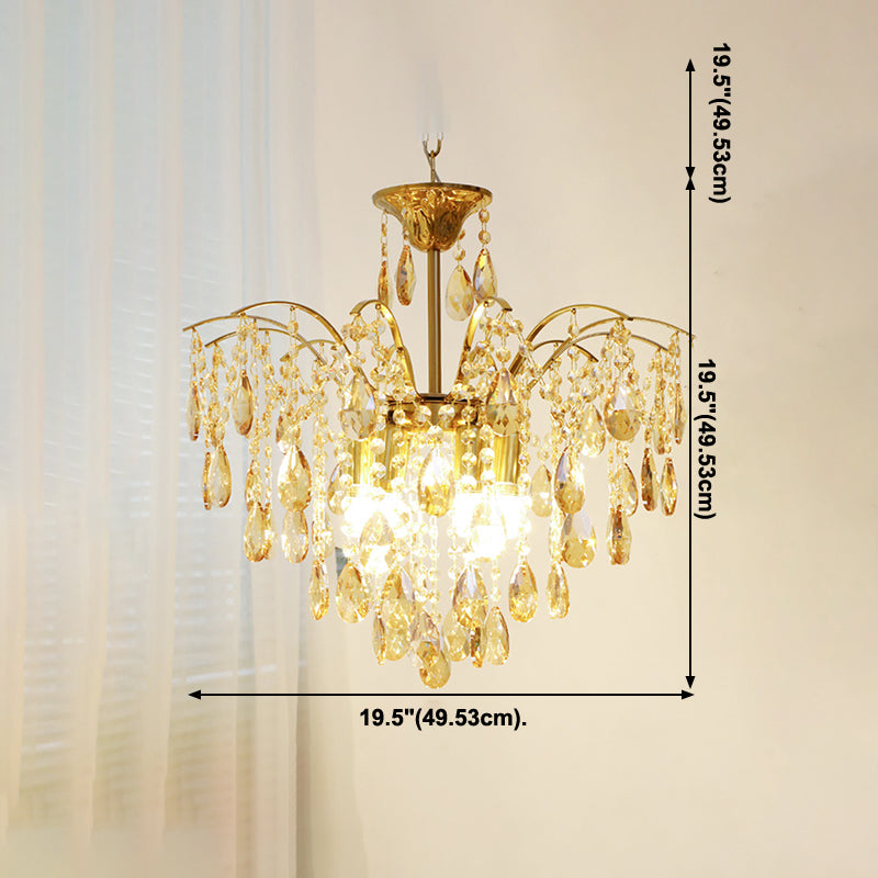 Traditional Chandelier Light Fixtures Multi-Head Suspension Pendant Lamps for Living Room