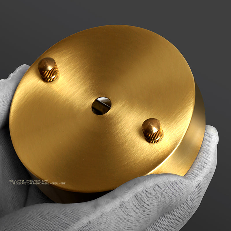 Modern Chandelier Light Fixtures Multi-Head Living Room Hanging Pendant Lamps with Glass Shade