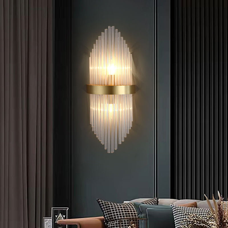 Modern Household Wall Sconce Crystal Shade Wall Lamp for Drawing Room Living Room