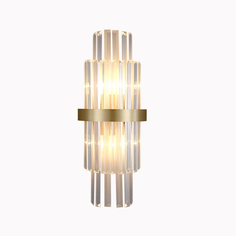Modern Household Wall Sconce Crystal Shade Wall Lamp for Drawing Room Living Room