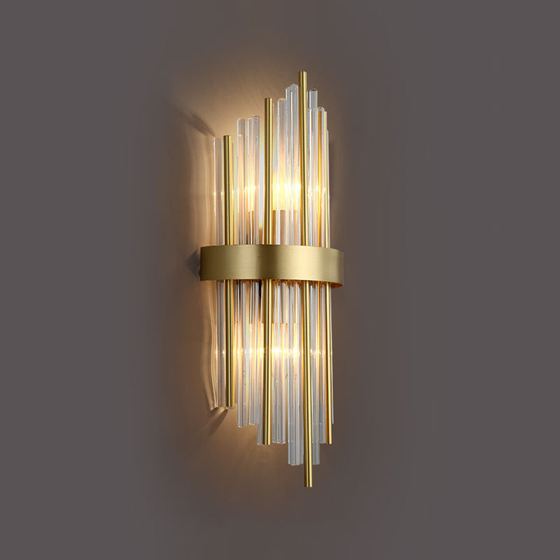 Modern Household Wall Sconce Crystal Shade Wall Lamp for Drawing Room Living Room
