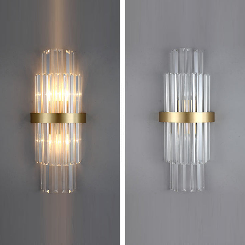 Modern Household Wall Sconce Crystal Shade Wall Lamp for Drawing Room Living Room