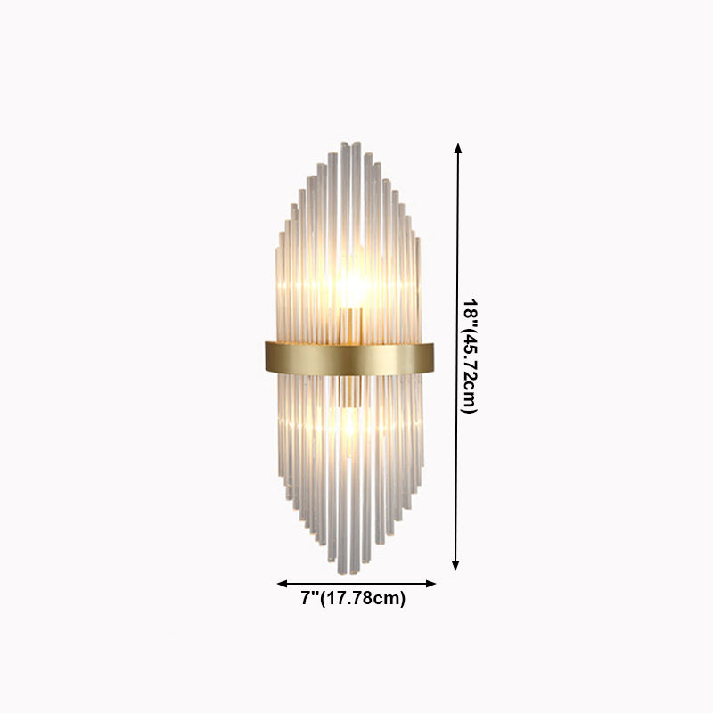 Modern Household Wall Sconce Crystal Shade Wall Lamp for Drawing Room Living Room