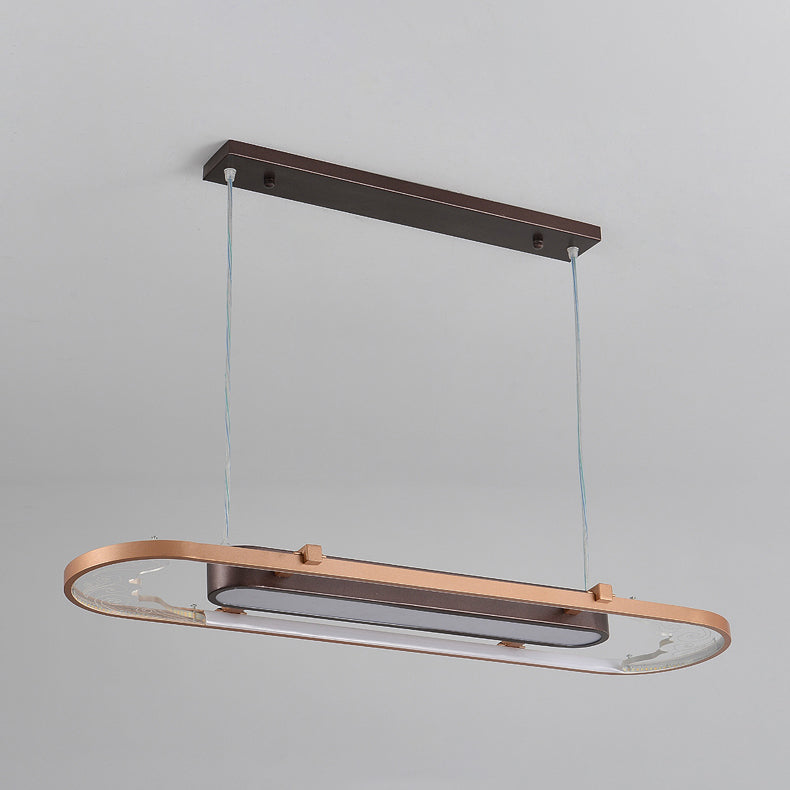 Modern Acrylic Hanging Lamp 2-Light LED Island Pendant for Dining Room