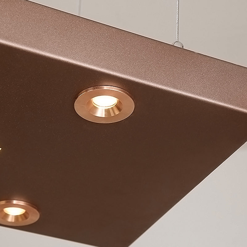 Squared Island Pendant LED Acrylic Modern Ceiling Pendant Light for Dining Room